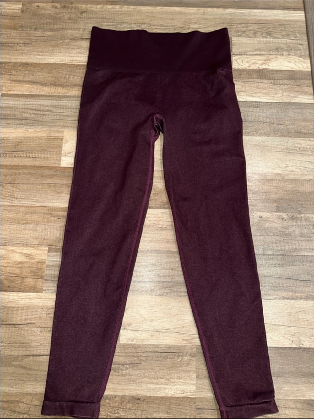 SPANX Deep Plum High-Waist Leggings